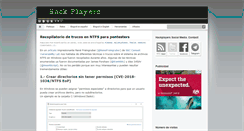 Desktop Screenshot of hackplayers.com